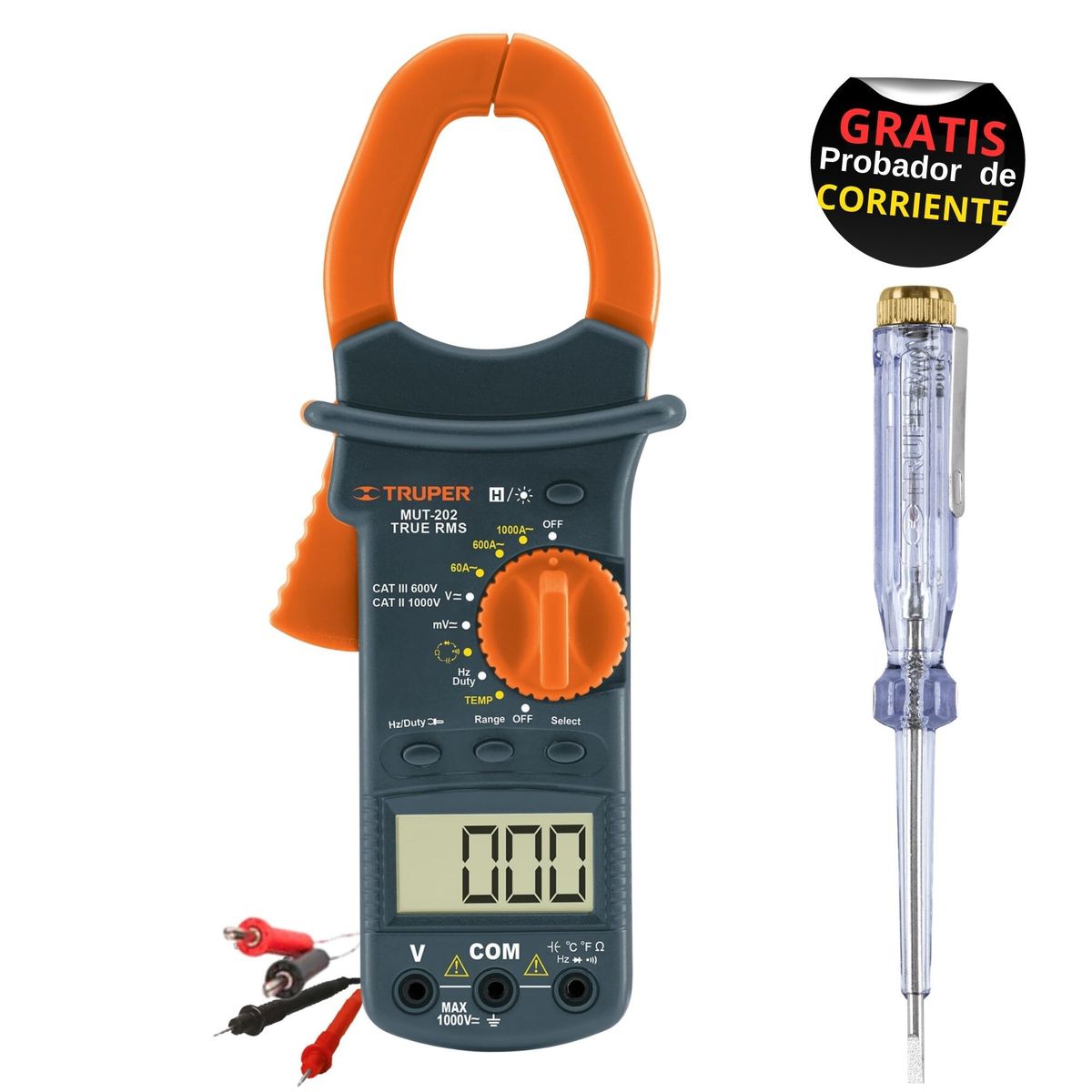 TRUPER - Multimetro digital truper pinza amperimetrica de gancho