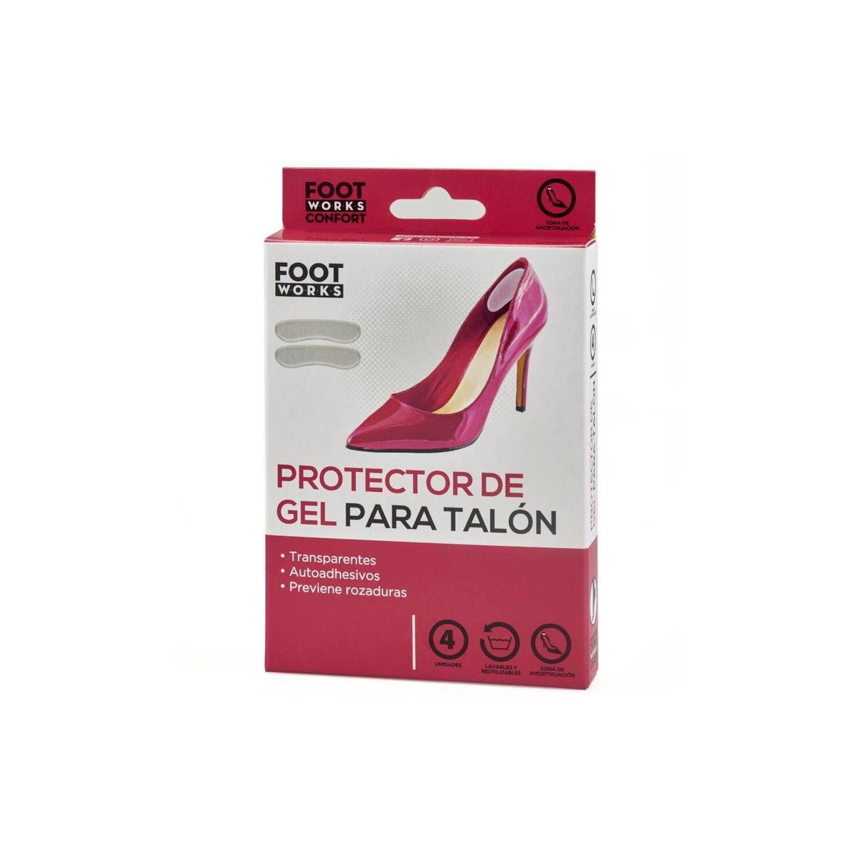 FOOT WORKS - Protector de gel para talón