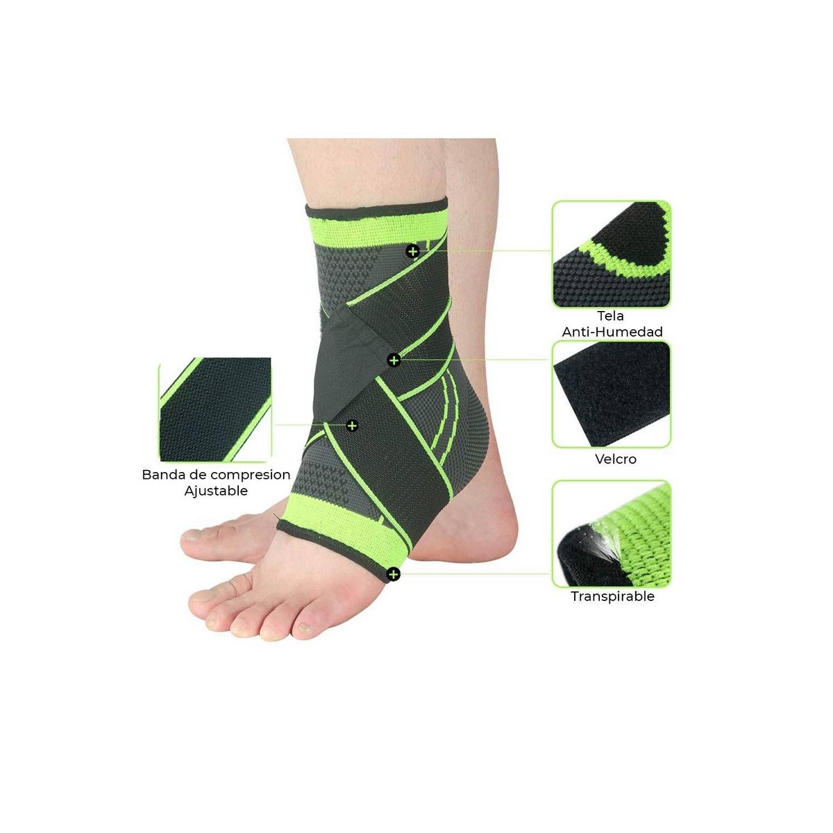 GENERICO - Tobillera Deportiva de Presión
