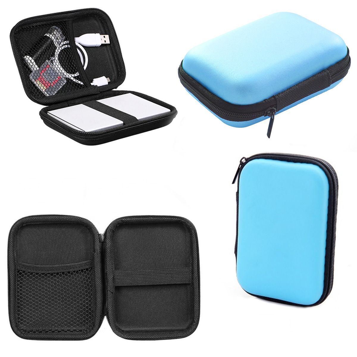 GENERICO - Funda Anti Golpes Case Disco Duro Externo 2.5 Cremallera