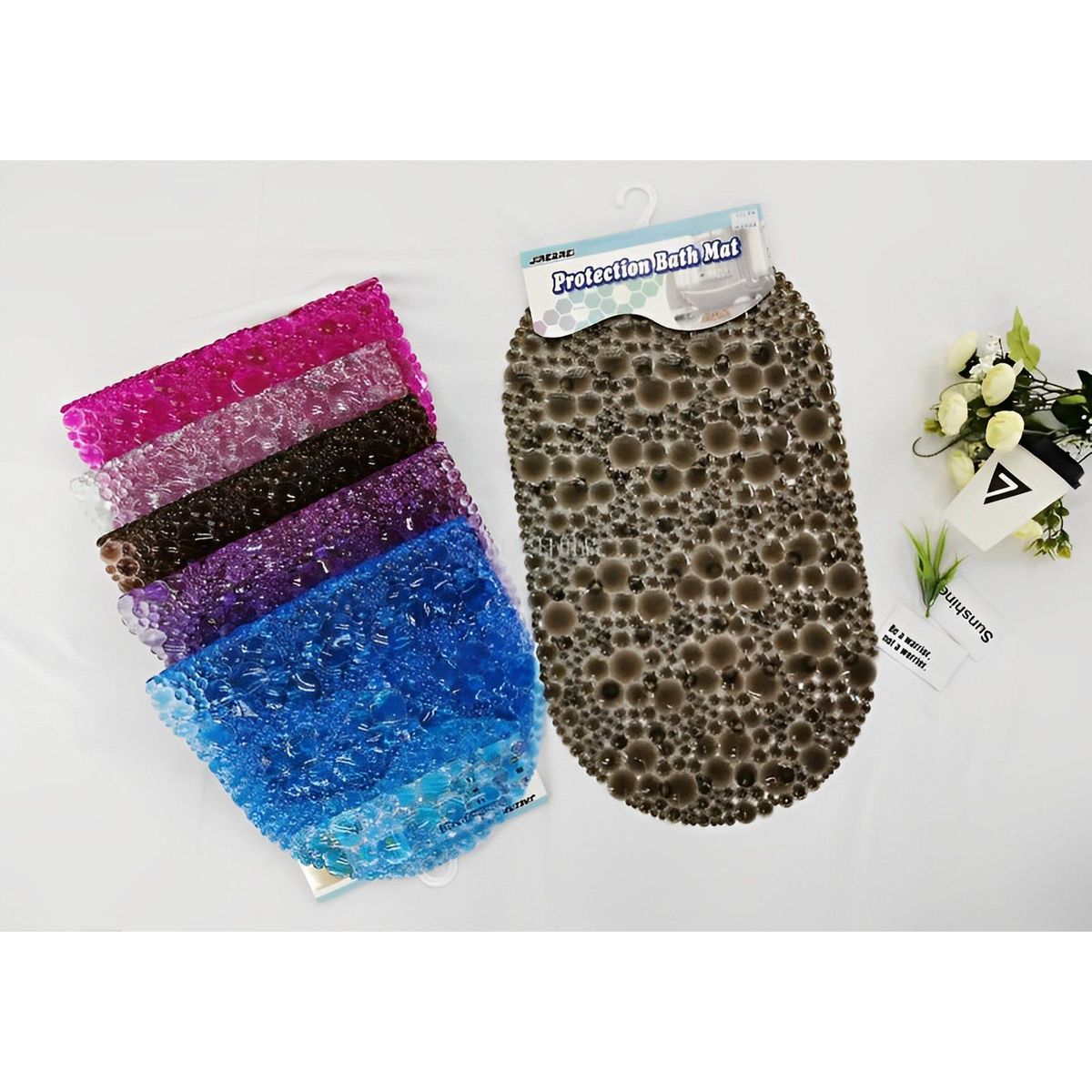 INSPIRA MARKET - Alfombra Piso de Ducha de Silicona Aleatorio