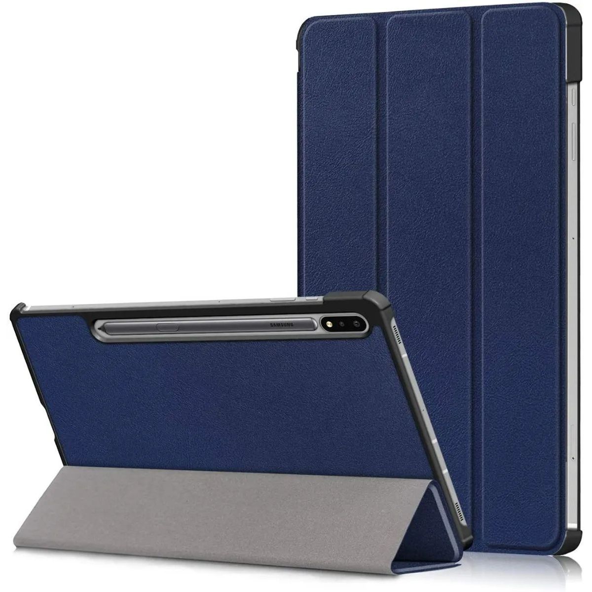 GENERICO - Funda Book Cover Para Tablet Samsung Tab S8 Plus 12.4 SM-X8009 Azul