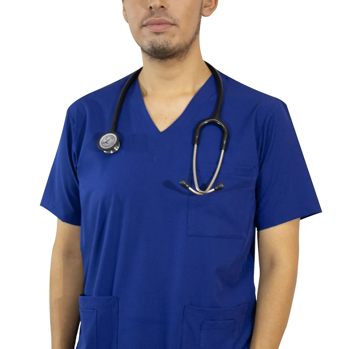 TWELVE - Twelve - scrub básico V - azul acero