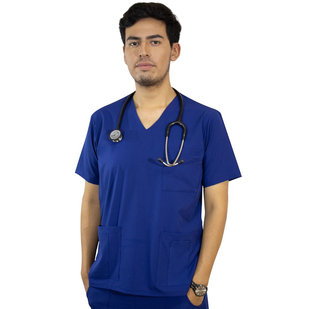 TWELVE - Twelve - scrub básico V - azul acero