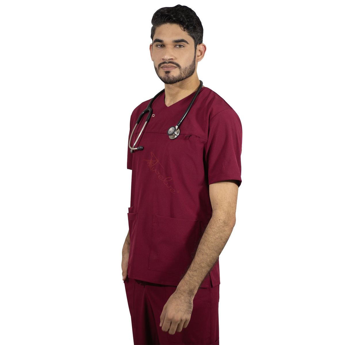 TWELVE - Twelve - scrub camisero - guinda