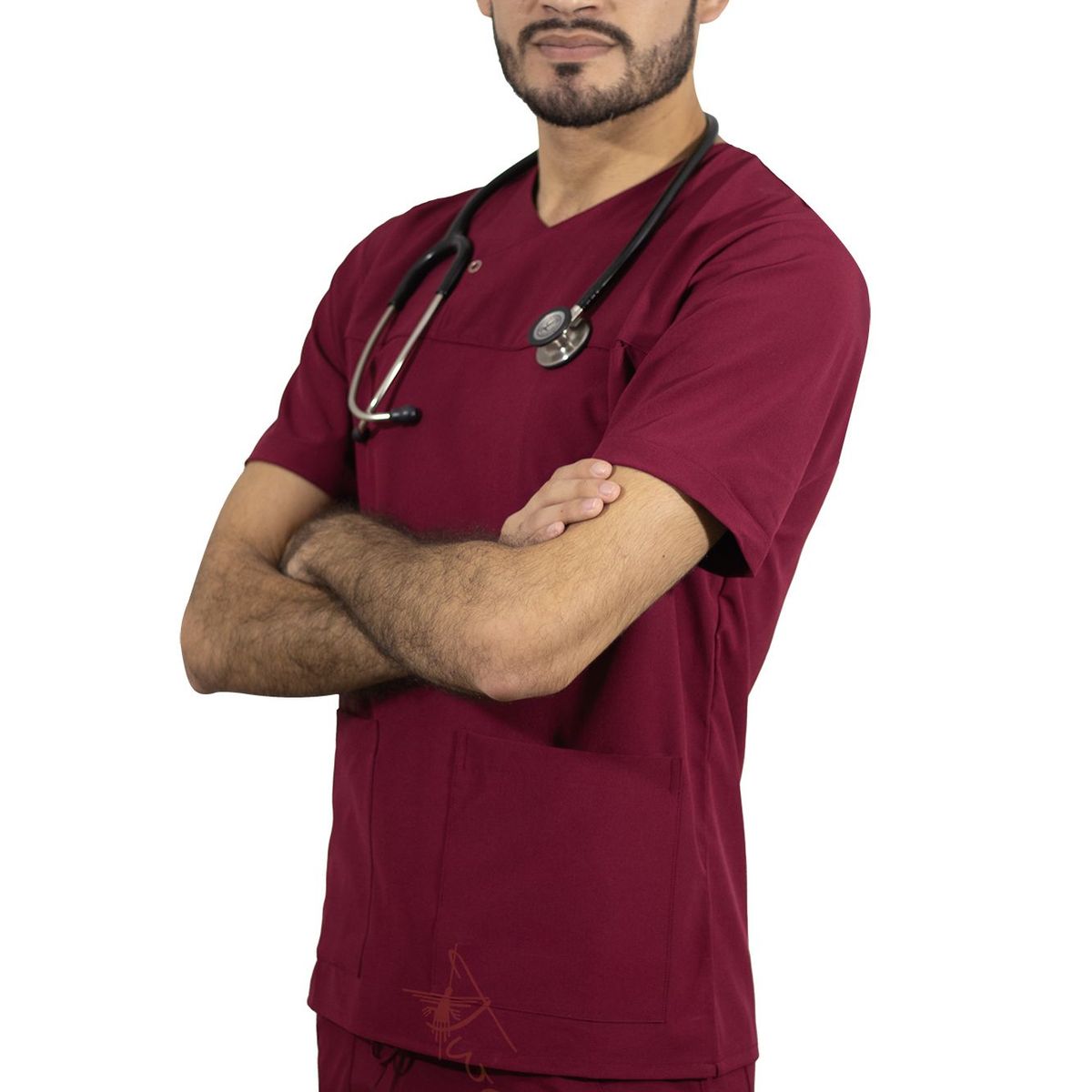 TWELVE - Twelve - scrub camisero - guinda