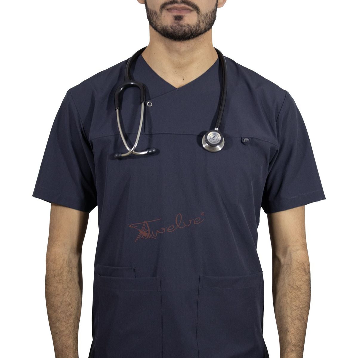 TWELVE - Twelve - scrub camisero - plomo oscuro