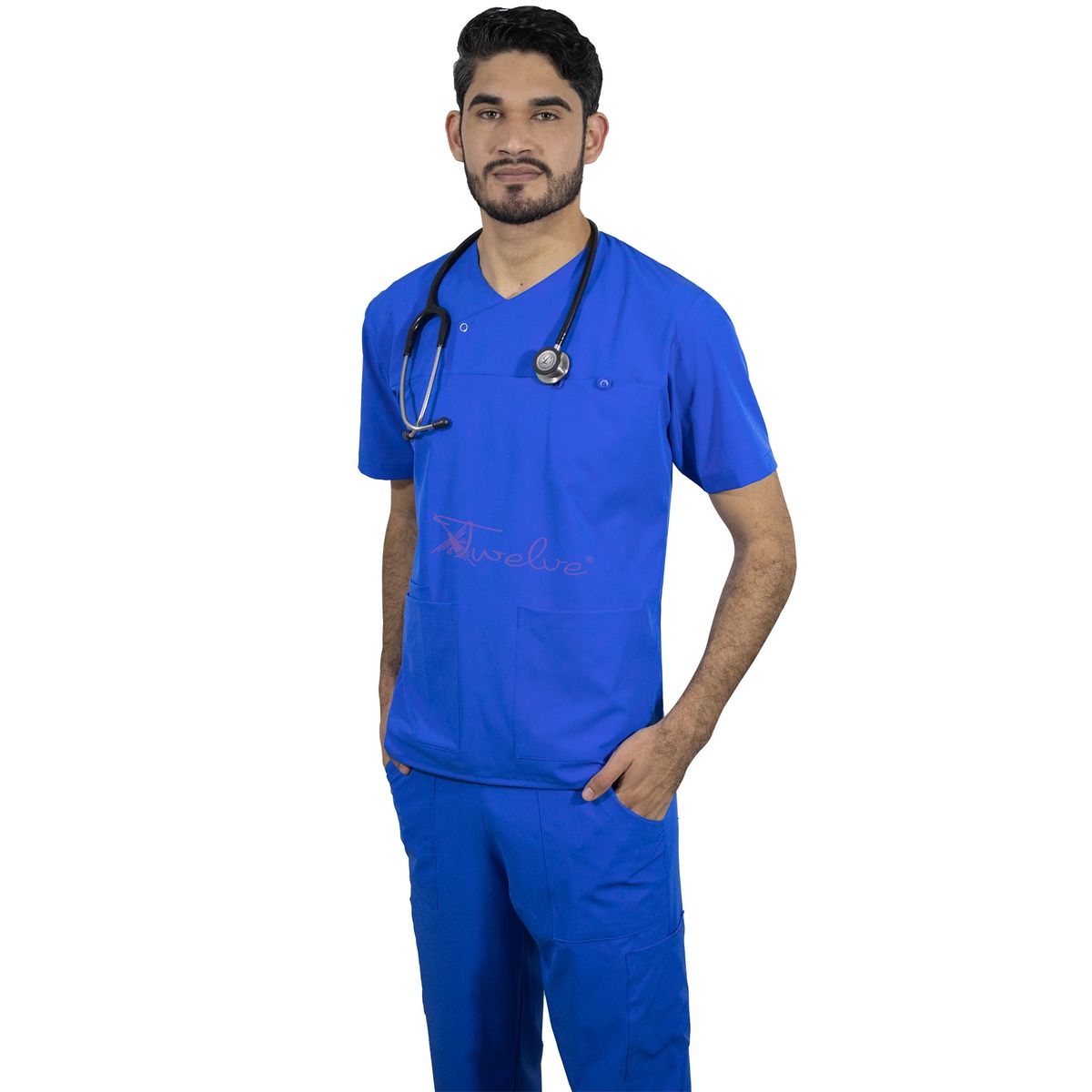 TWELVE - Twelve - scrub camisero - azur o azul italiano