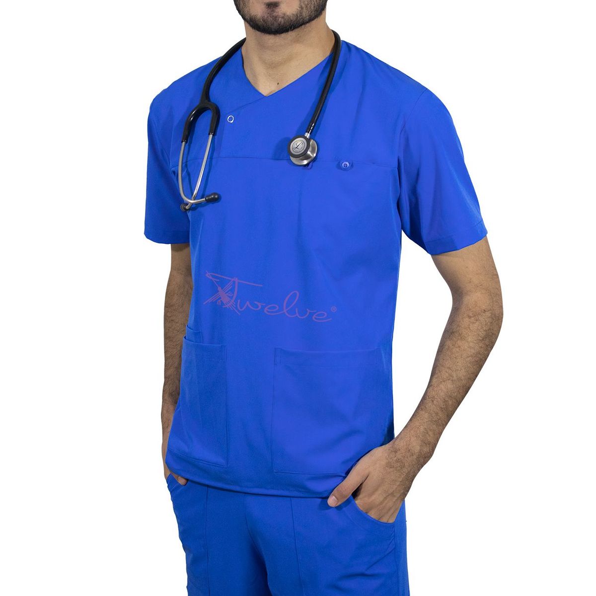 TWELVE - Twelve - scrub camisero - azur o azul italiano