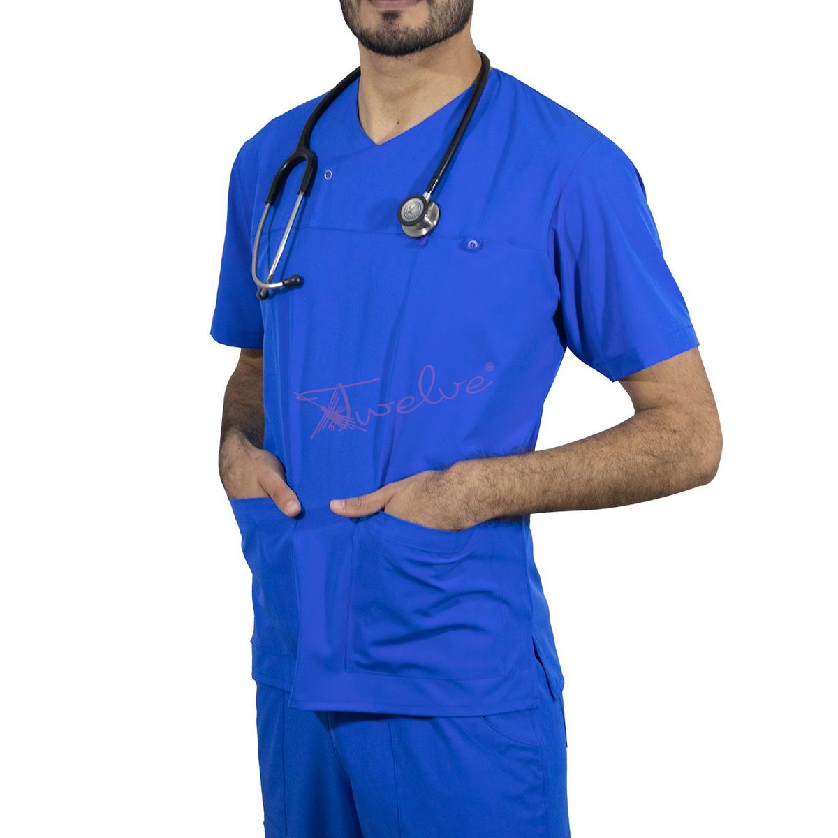 TWELVE - Twelve - scrub camisero - azur o azul italiano