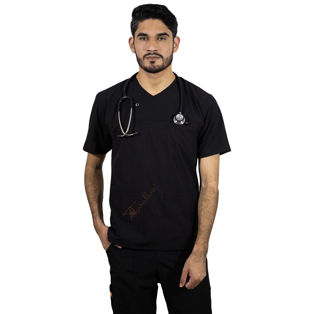 TWELVE - Twelve - scrub camisero - negro
