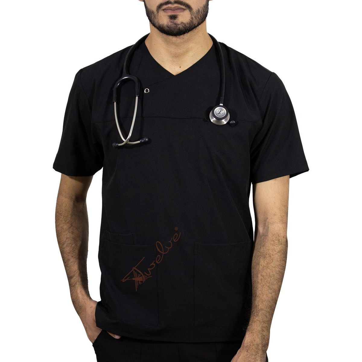 TWELVE - Twelve - scrub camisero - negro