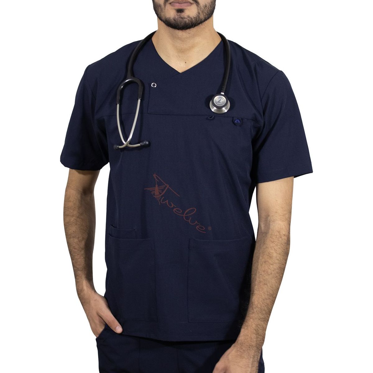 TWELVE - Twelve - scrub camisero - azul marino