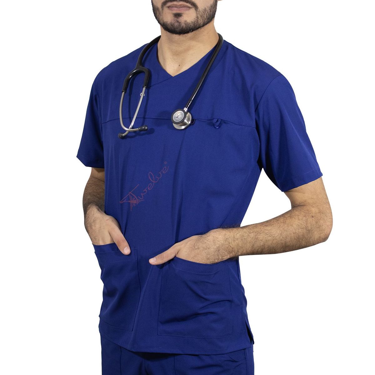 TWELVE - Twelve - scrub camisero - azul acero