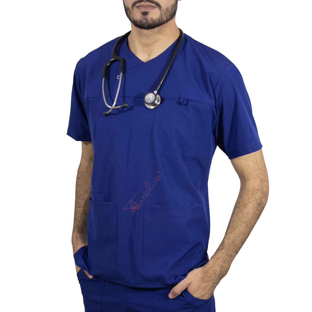 TWELVE - Twelve - scrub camisero - azul acero
