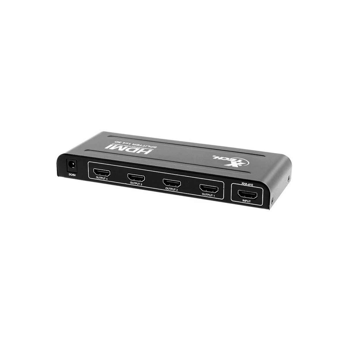 XTECH - Adaptador Splitter Xtech HDMI 1 Input a 4 Salidas- XHA-410