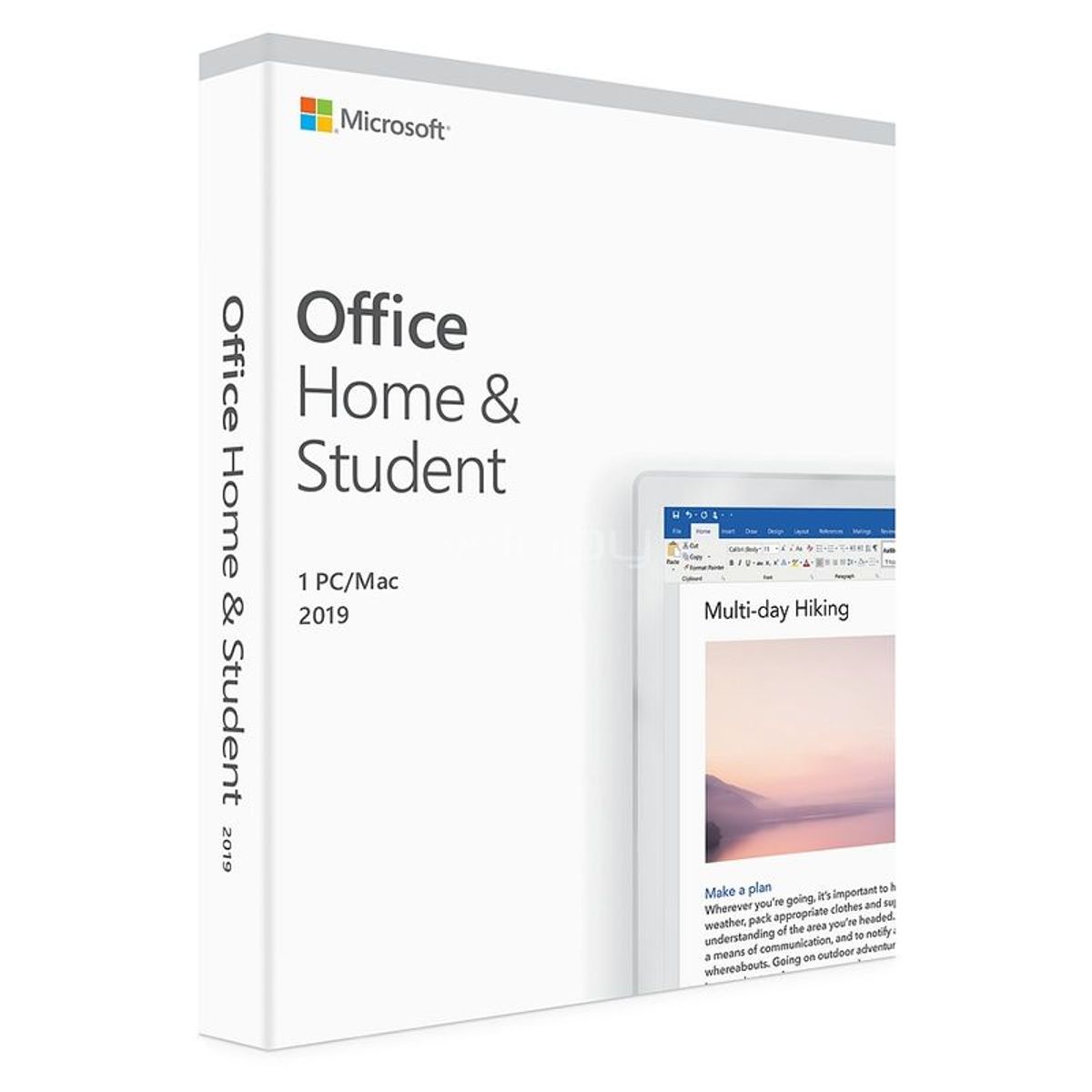 MICROSOFT - Microsoft Office Home & Student 2019 Lic. ESD Print Windows iOS Multi Idioma - 79G-05010L