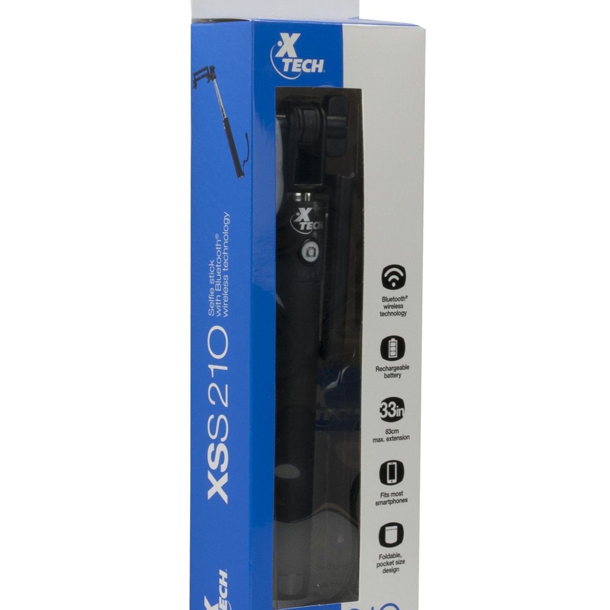 XTECH - Xtech Selfie Stick Bluetooth 83.5cm Brazo Extensible Smartphone - XSS-210