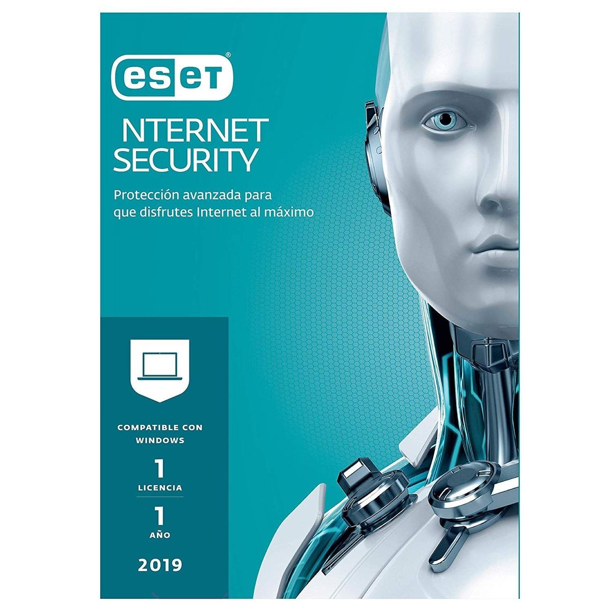 ESET - ESET Internet Security 2020 Lic. Box pack CD-ROM 1 PCs Español - S11020159