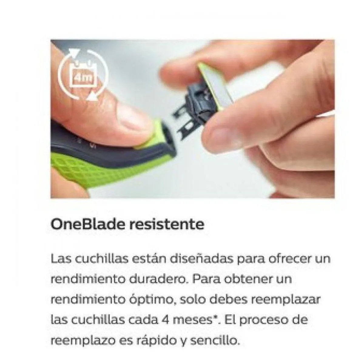 PHILIPS - Repuesto philips oneblade qp210 pack 1 uni