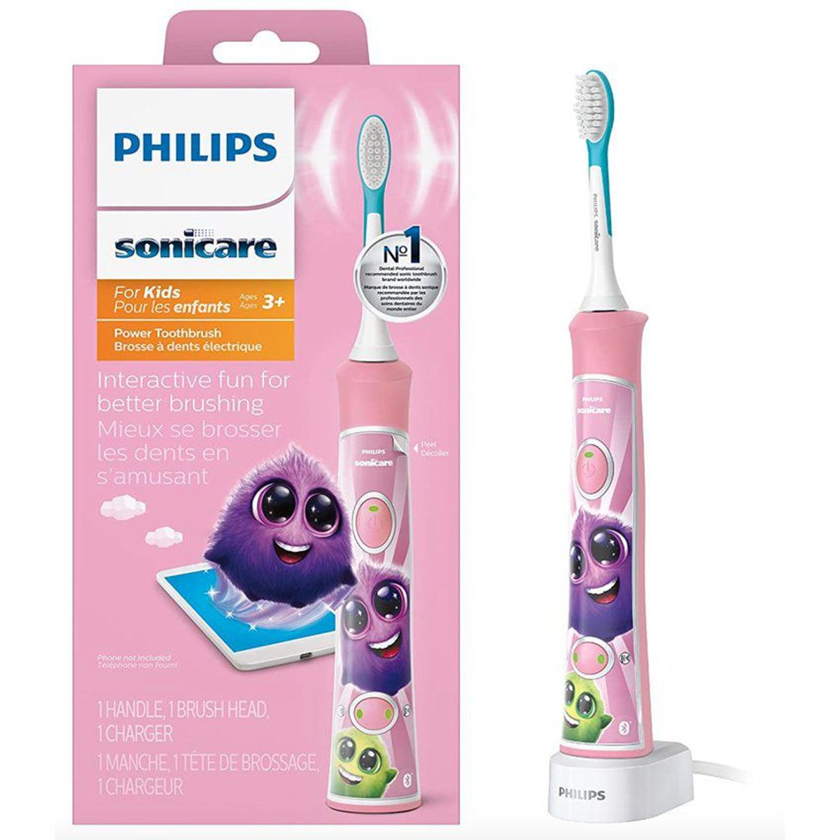 PHILIPS - Cepillo eléctrico de dientes para niña philips sonicare hx6351