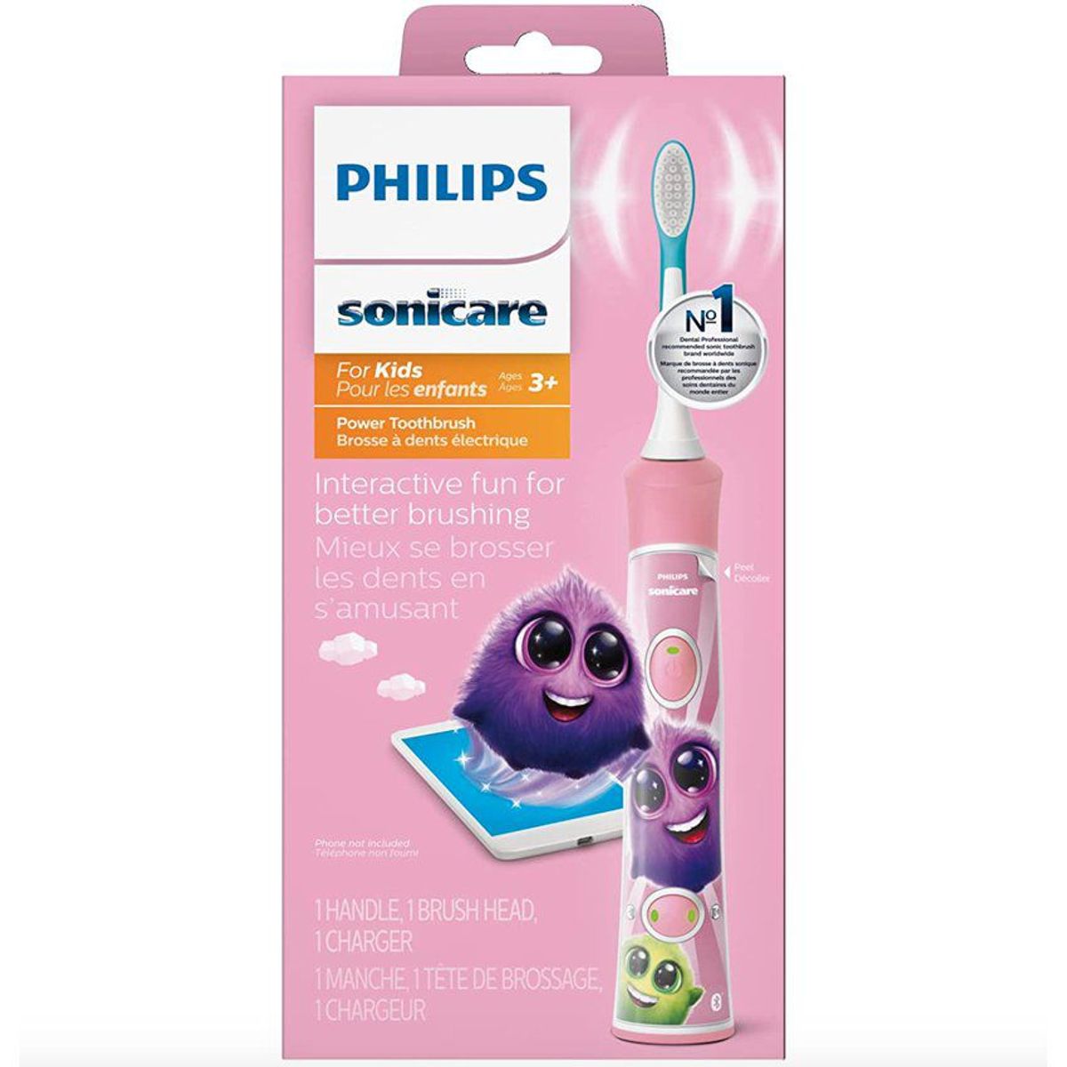 PHILIPS - Cepillo eléctrico de dientes para niña philips sonicare hx6351