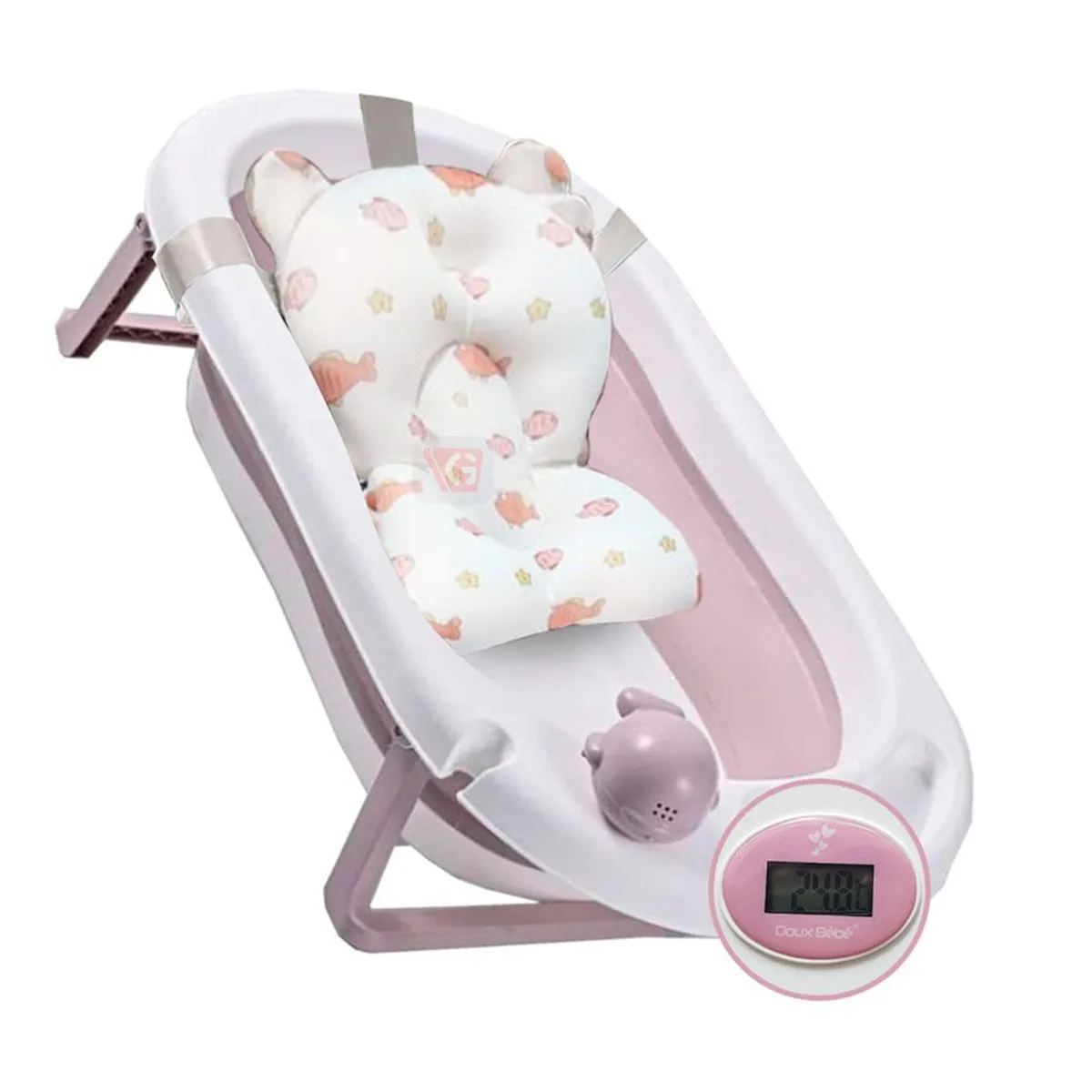 DOUX BEBE - Tina de Baño Para Bebe Plegable DB-688G DOUX BEBE Rosado