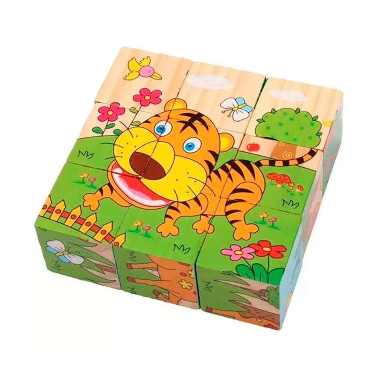 GENERICO - Rompecabezas en forma de Cubo de 9 pcs