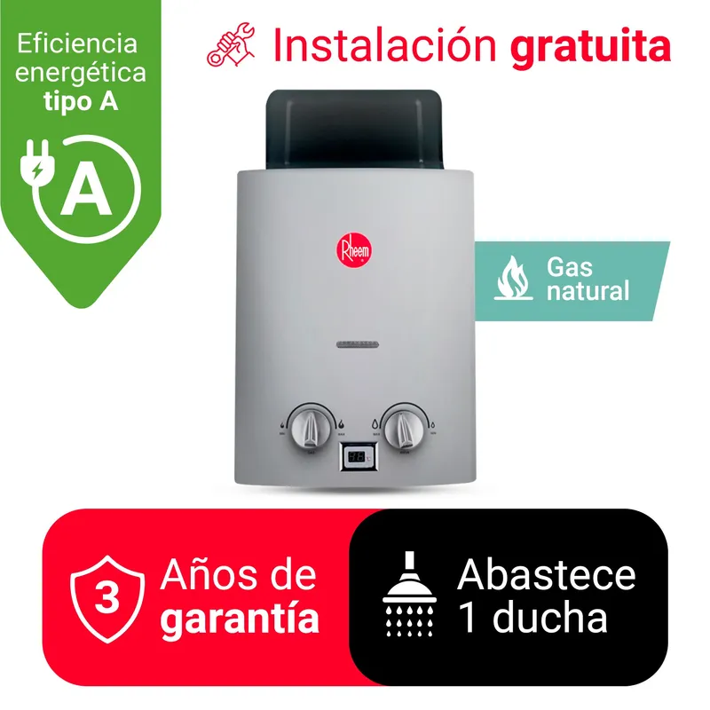 RHEEM - TERMA A GAS 5.5 L RHEEM GAS NATURAL (CALIDDA)