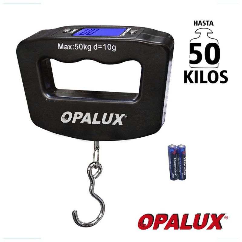 OPALUX - Balanza De Mano Digital Lcd 50kg Bascula Profesional Maletas opalux