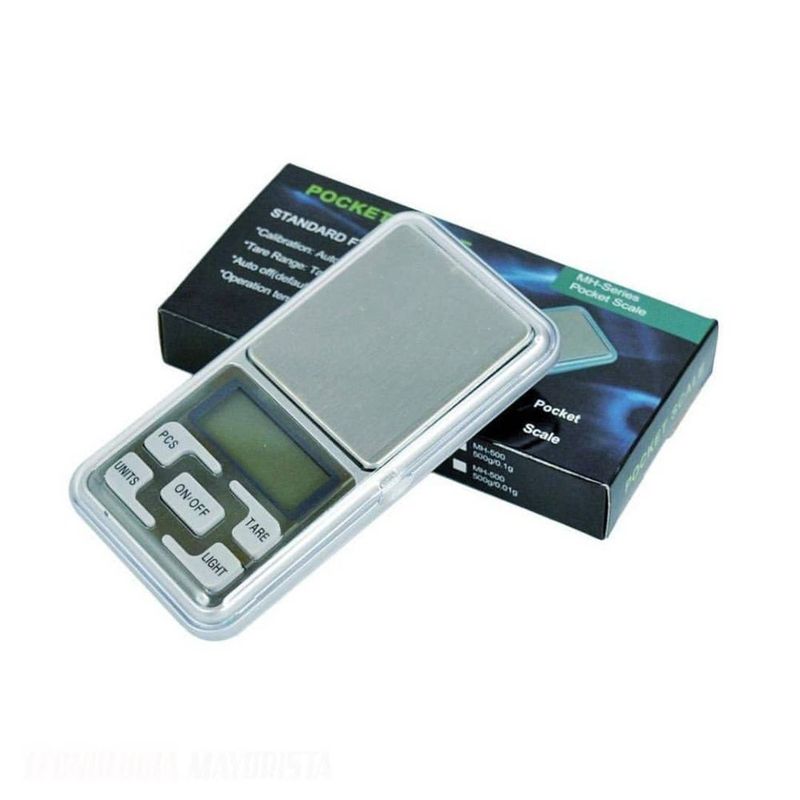 GENERICO - Balanza Gramera Digital Bascula Pesa Joyería Bolsillo 01g A 500g