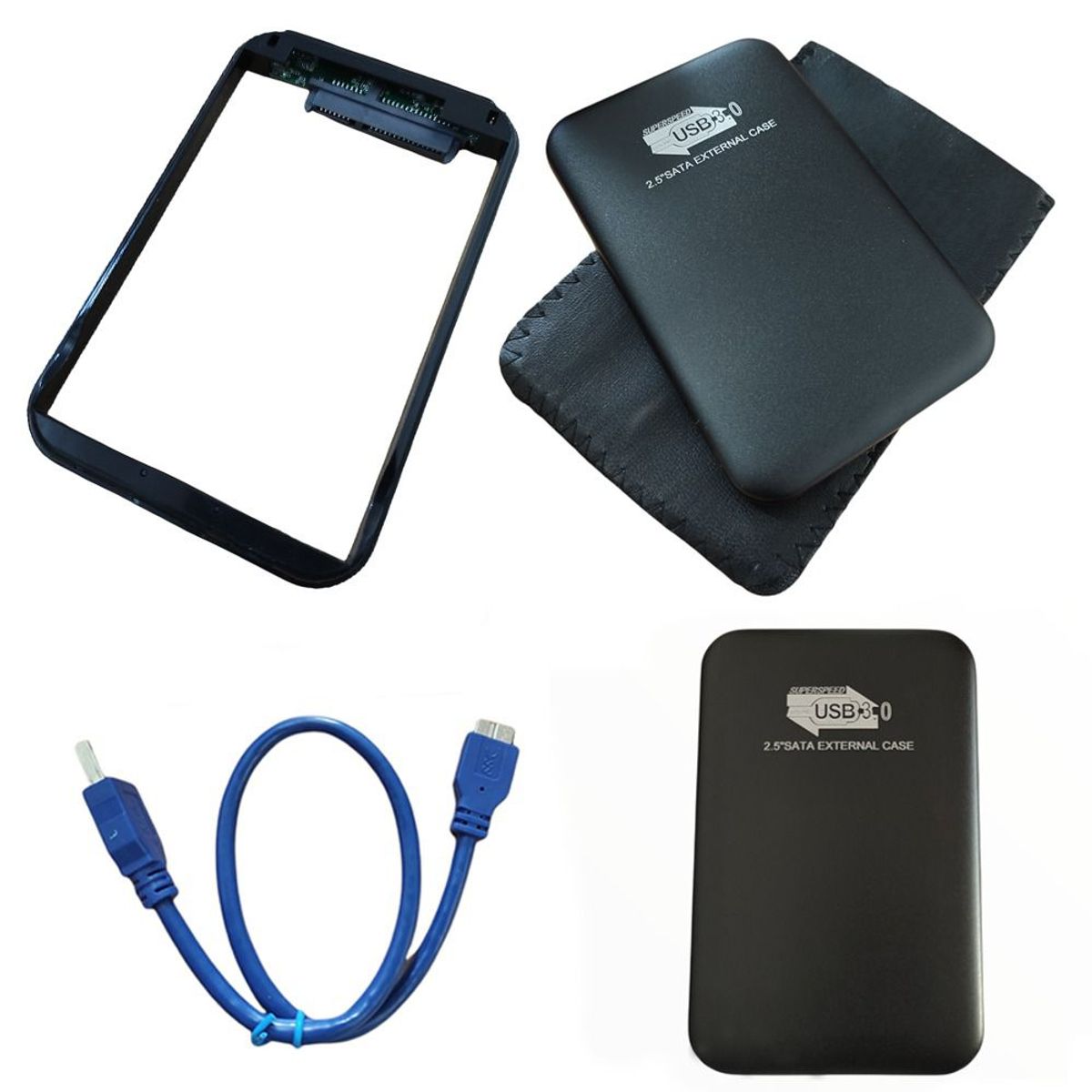 GENERICO - Case Disco Duro Externo Sata 2.5" Usb 3.0 presion Laptop Portatil