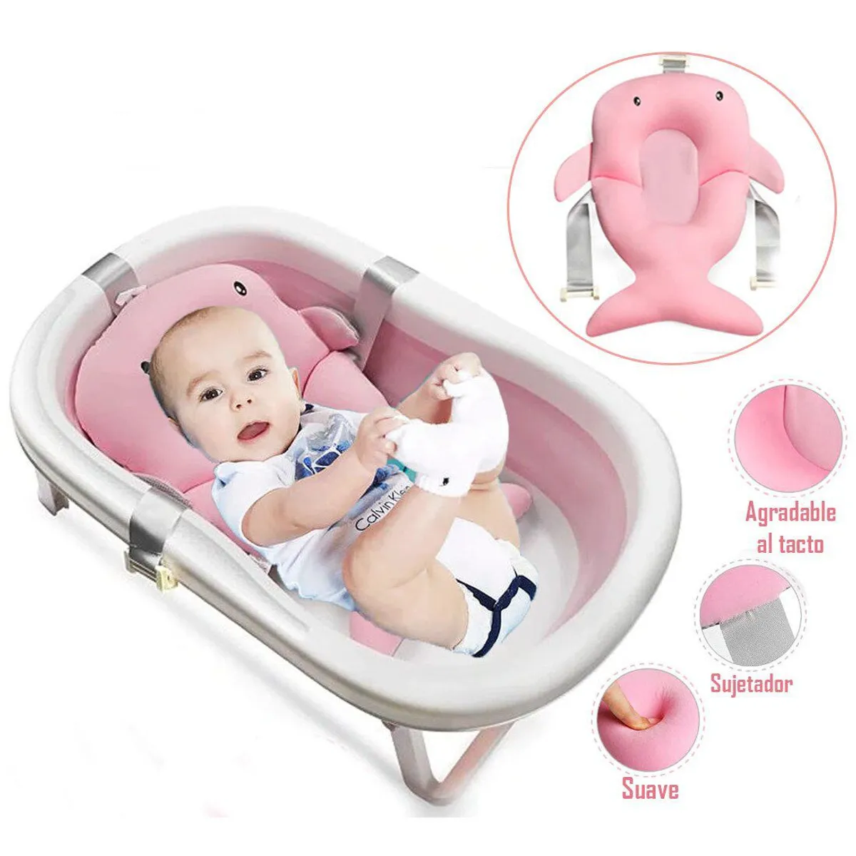 GENERICO - Almohadilla Cojín para Tina de Baño