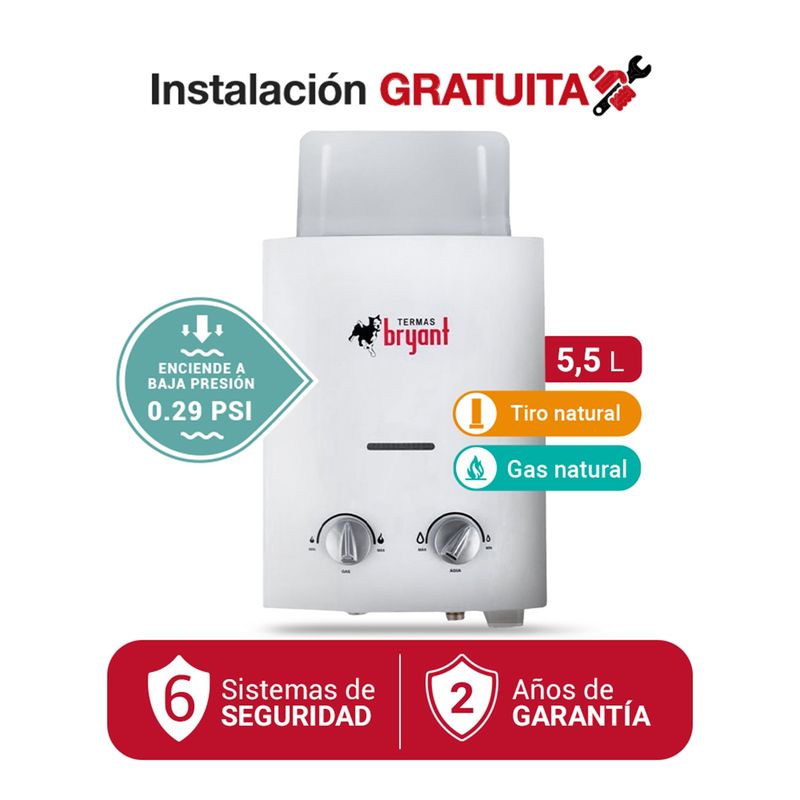 BRYANT - TERMA A GAS 5.5 L BRYANT GN