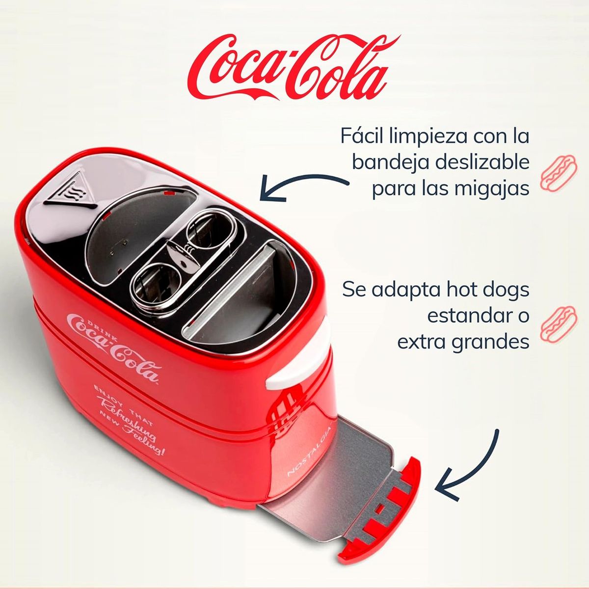 NOSTALGIA - Máquina Tostadora de Hot Dog Coca-Cola