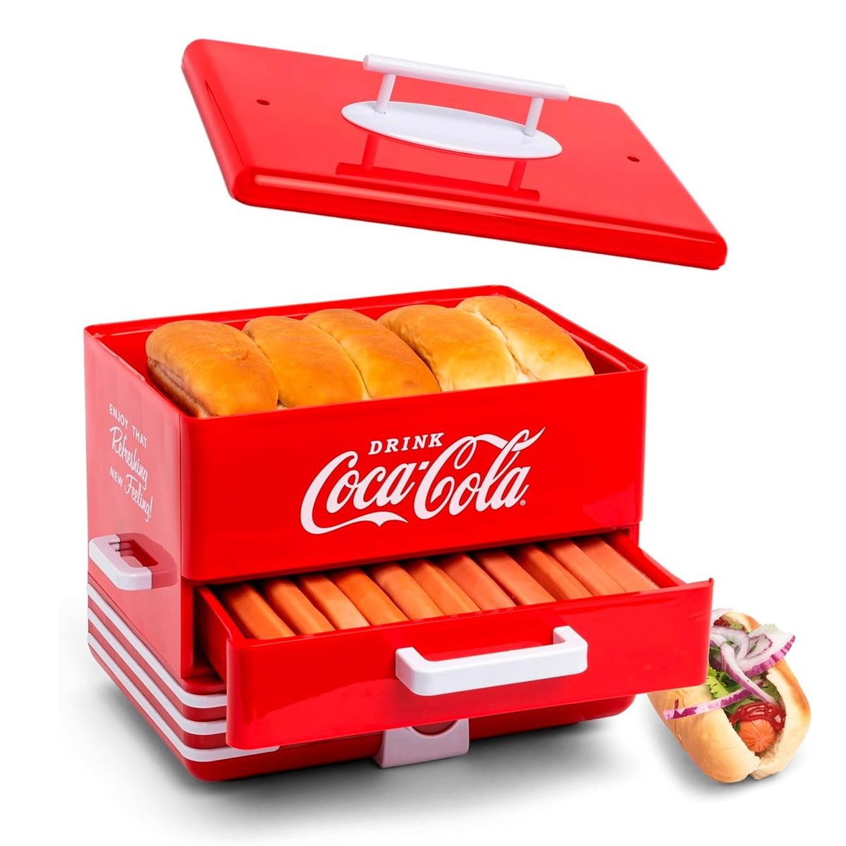 NOSTALGIA - Máquina Vaporera de Hot Dog CocaCola
