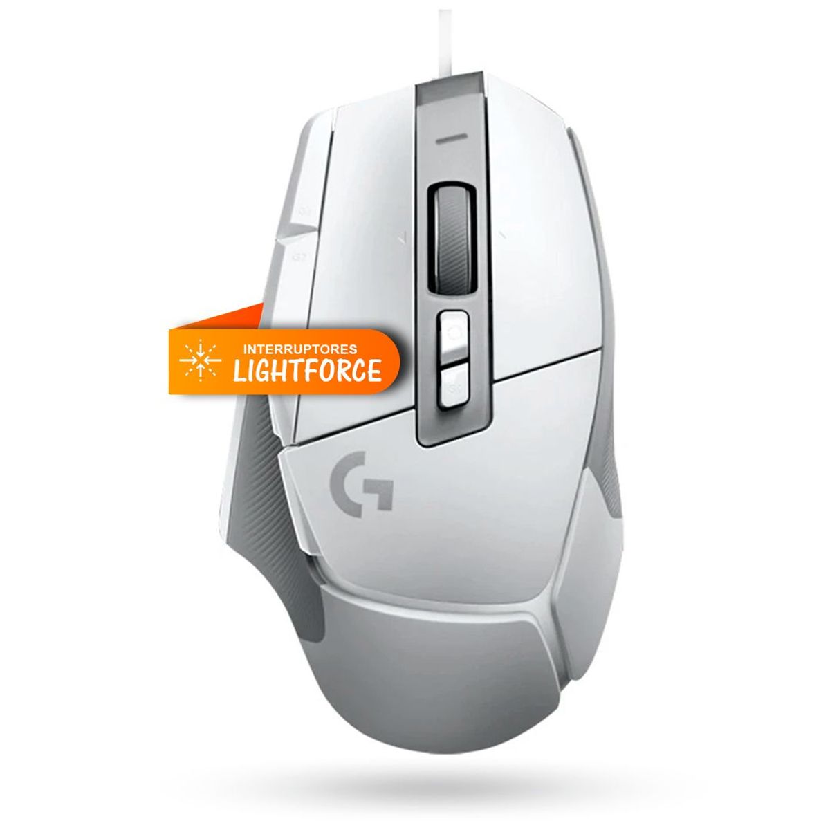 LOGITECH - Mouse Logitech G502X HERO 25K LIGHTFORCE - Blanco