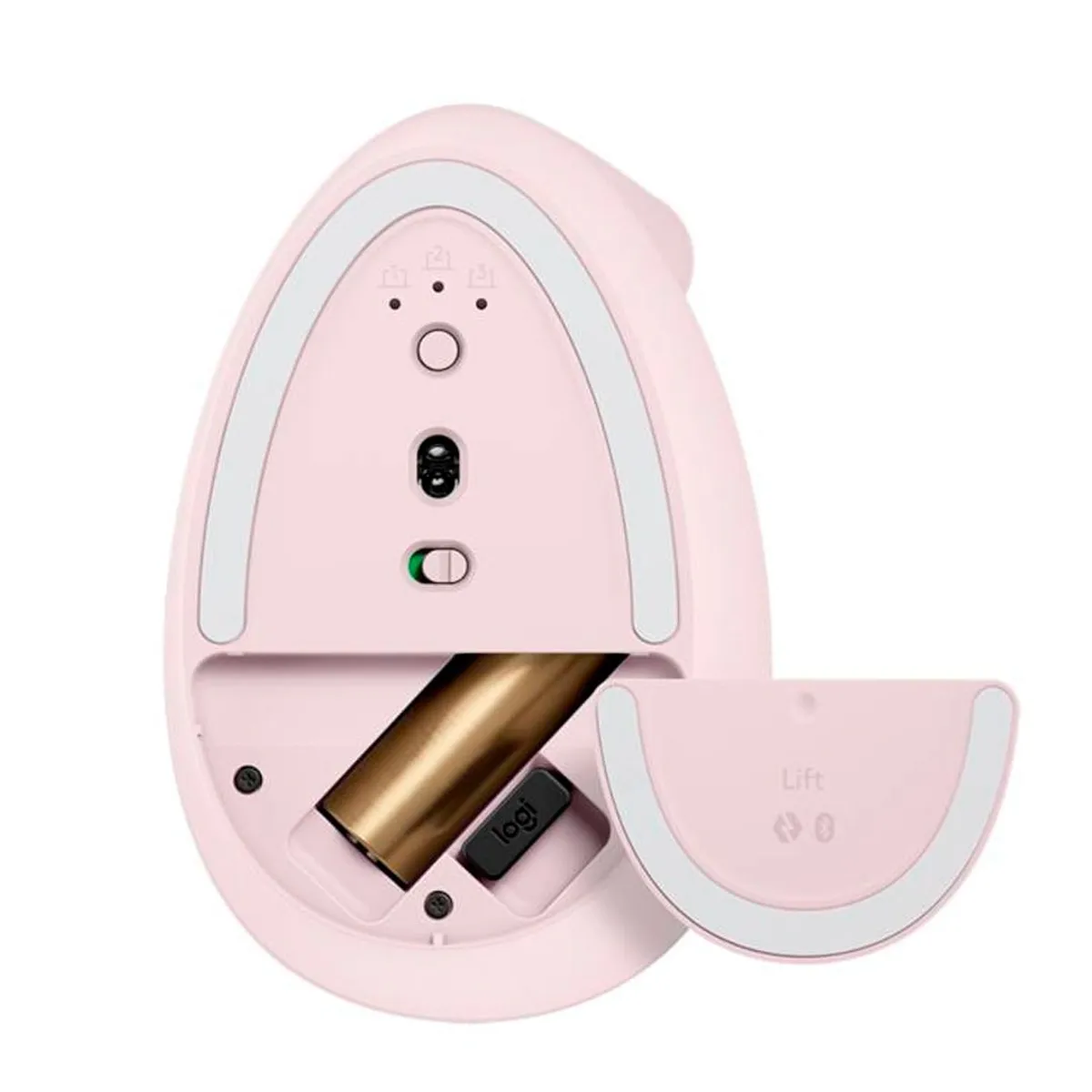 LOGITECH - Mouse Logitech Vertical  MX Lift Bluetooth Ergonómico - Rosa