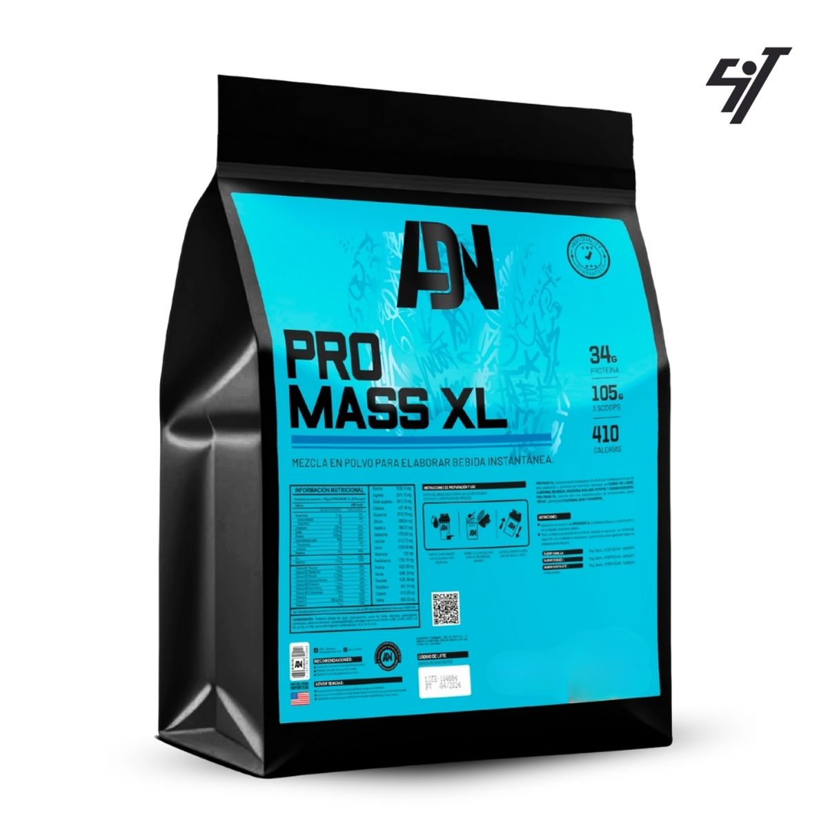 ADN - Proteína Pro mass xl 5kg Chocolate