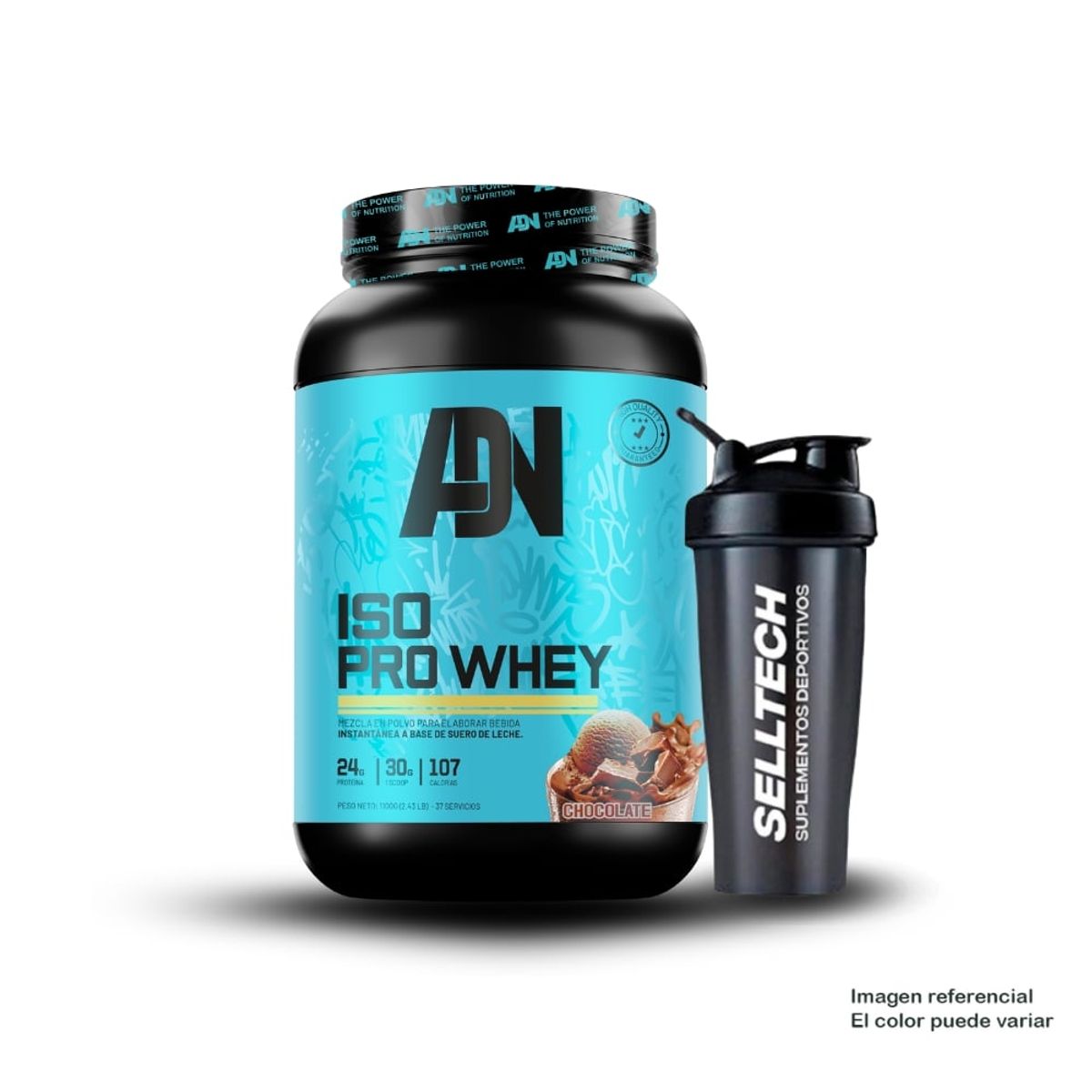 ADN - Proteína Iso Pro Whey de 1100 Gramos Chocolate