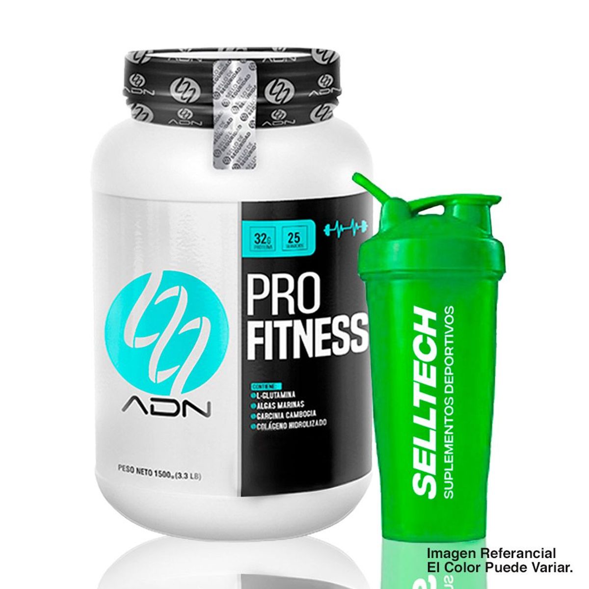 ADN - Proteína Adn Pro Fitness 1,5 kg Vainilla Shaker