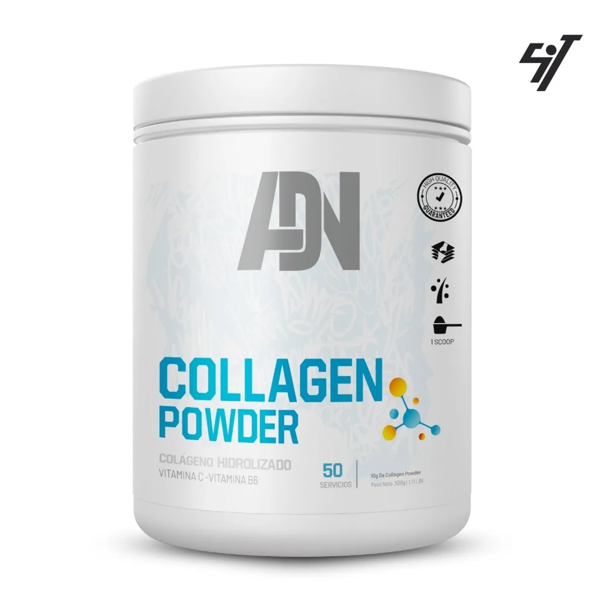 ADN - Colageno hidrolizado Collagen Powder 500gr Fruit Punch