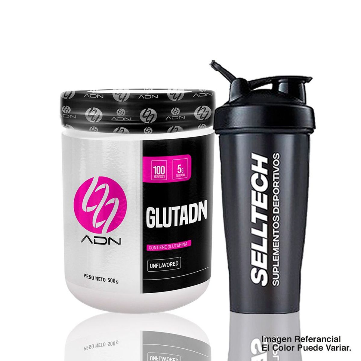 ADN - Glutamina Adn GlutAdn 500gr Shaker