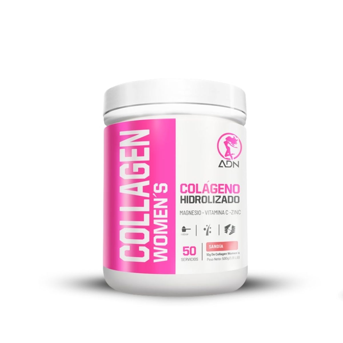 ADN - Colágeno Adn Collagen Women 500gr Sandia Shaker
