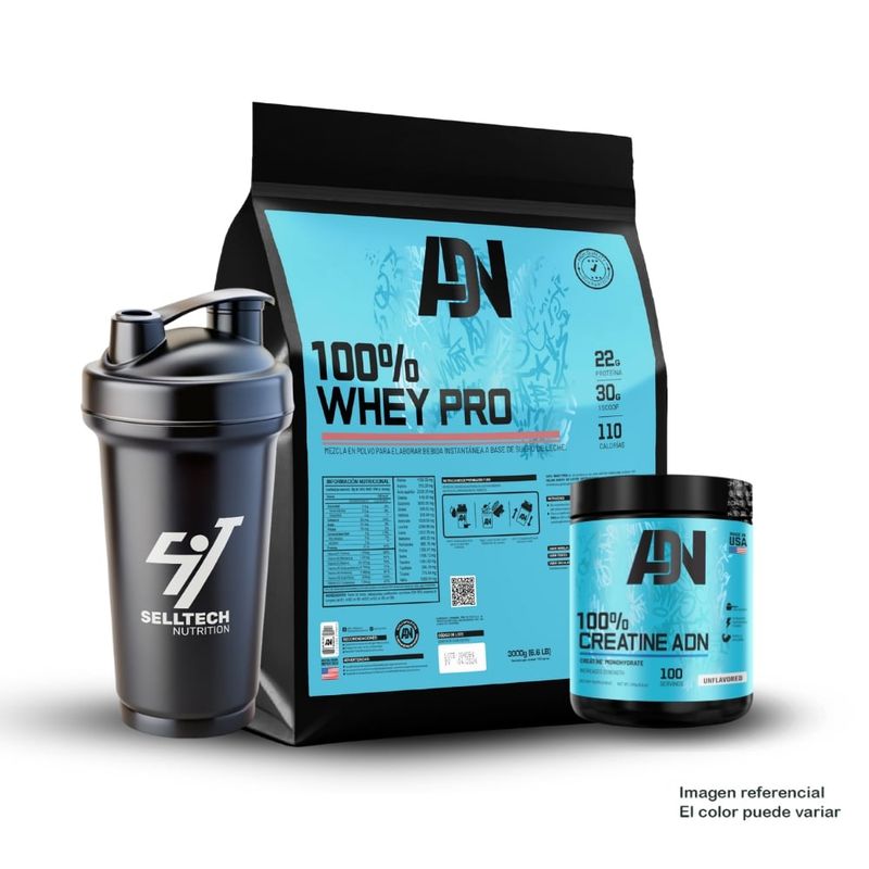 ADN - 100 Whey Pro 3 kg Vainilla+Creatina 250gr