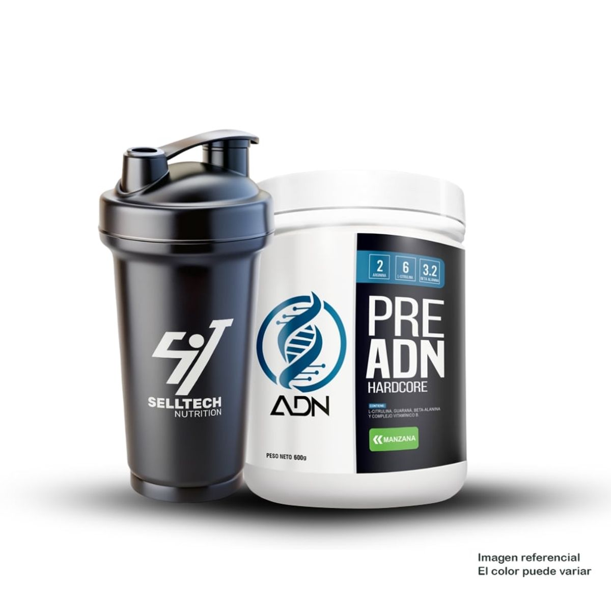 ADN - Pre Entreno Adn PreAdn 400gr Manzana Shaker