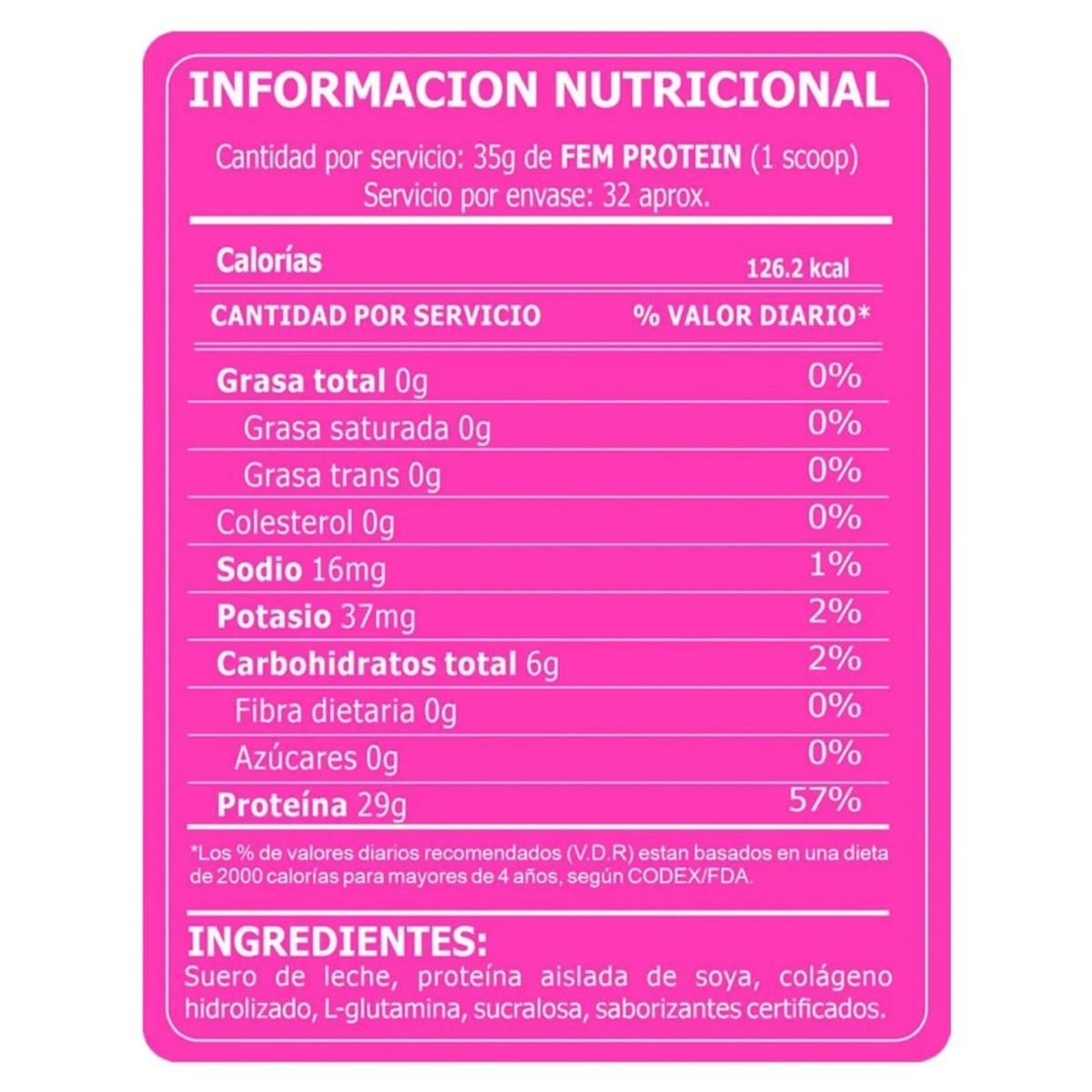 FITFEM - Proteína Fem Pro 1100gr Chocolate