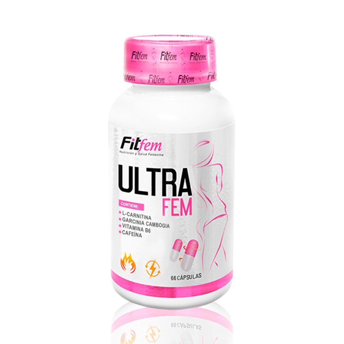 FITFEM - Quemador Degrasa Fitfem Ultra Fem Frasco De 66 Caps