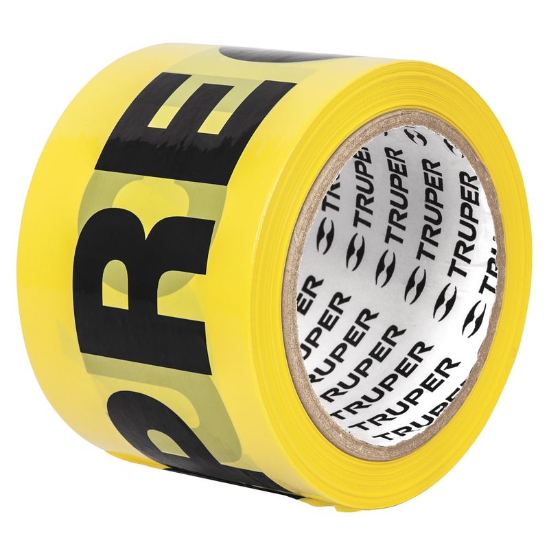 TRUPER - Rollo de 100 metros de cinta de seguridad precaucion Truper