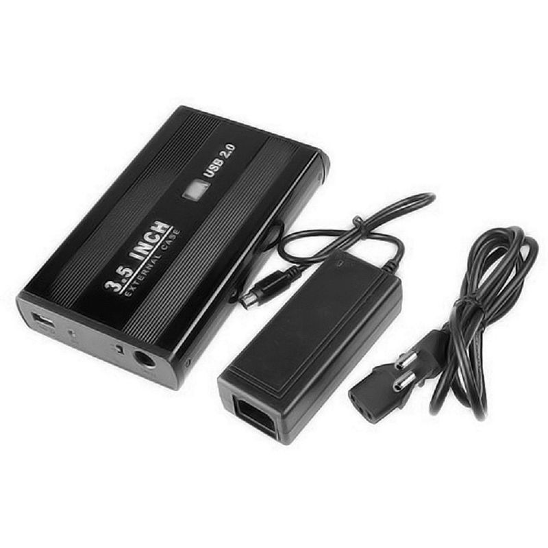 GENERICO - Case Disco Duro Externo Sata 3.5" Usb 2.0 Pc - Negro